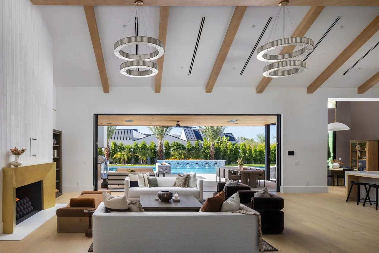 Caballo Drive Estate indoor outdoor living area