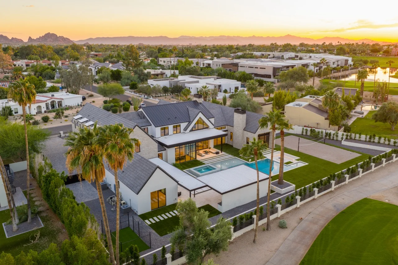 Hillcrest Development additional poolside backyard view